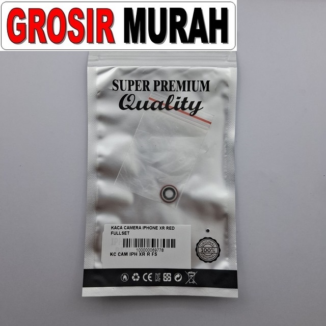 Kaca Camera Iphone Xr Red Fullset