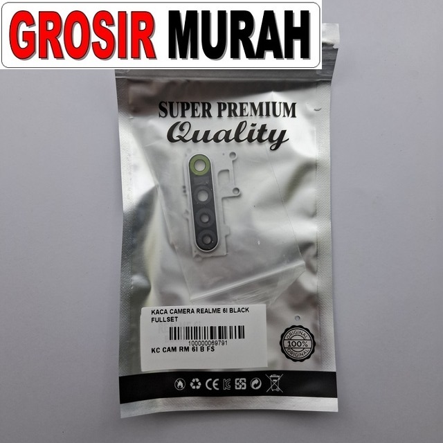 Kaca Camera Realme 6i Black Fullset