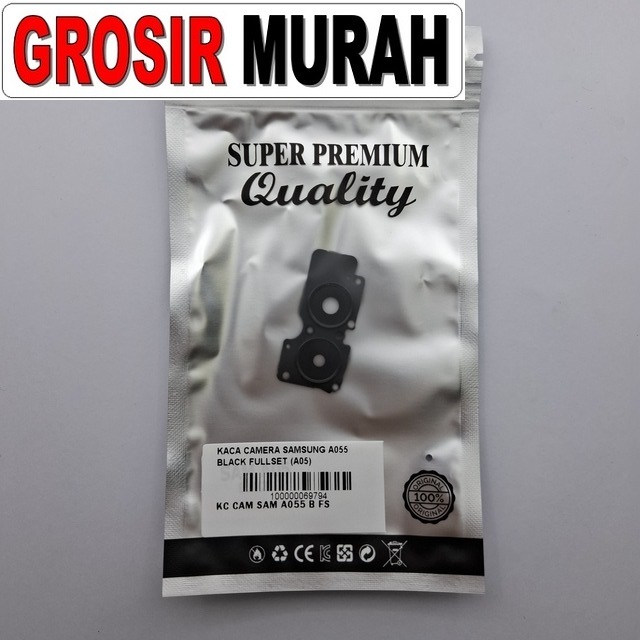 Kaca Camera Samsung A055 Black Fullset (a05)