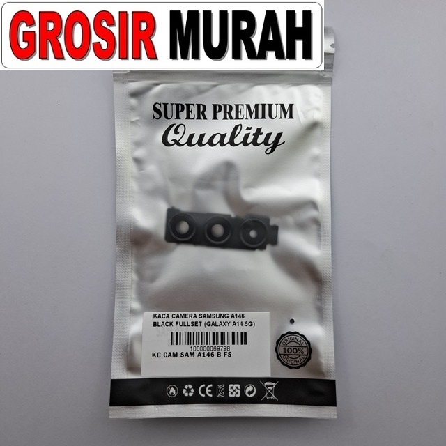 Kaca Camera Samsung A146 Black Fullset (galaxy A14 5g)