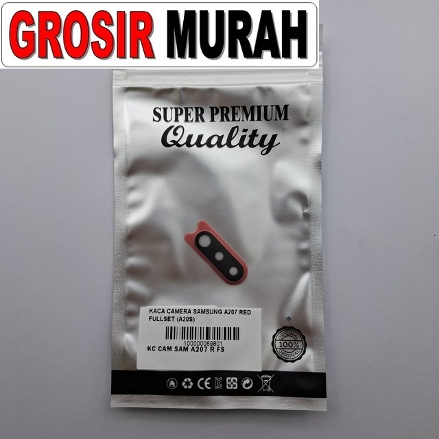 Kaca Camera Samsung A207 Red Fullset (a20s)