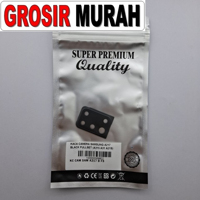Kaca Camera Samsung A217 Black Fullset (a315 A31 A21s)