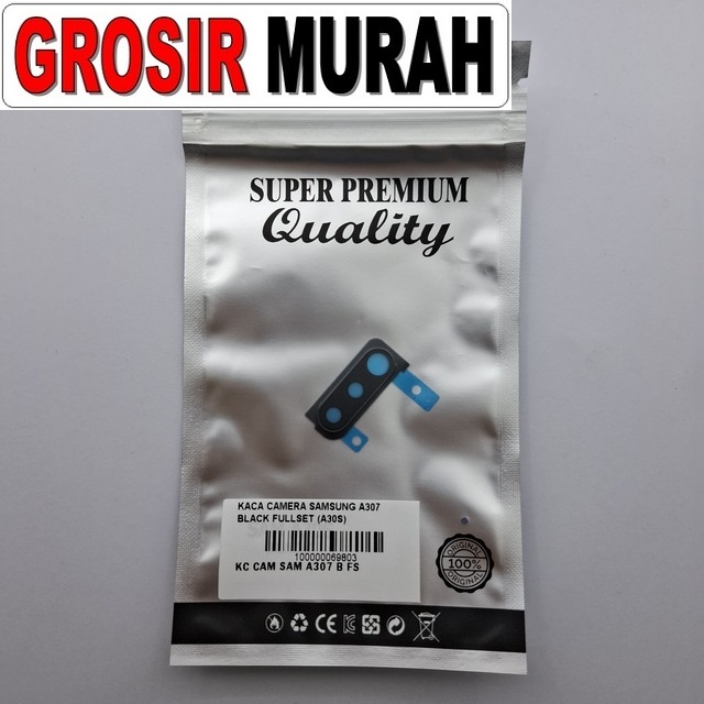 Kaca Camera Samsung A307 Black Fullset (a30s)