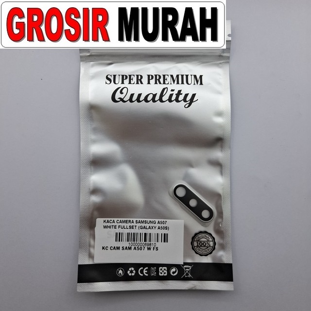 Kaca Camera Samsung A507 White Fullset (galaxy A50s)