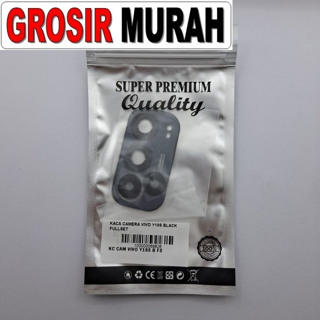 Kaca Camera Vivo Y19s Black Fullset