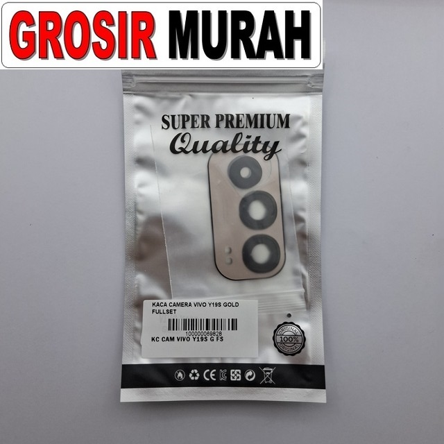 Kaca Camera Vivo Y19s Gold Fullset