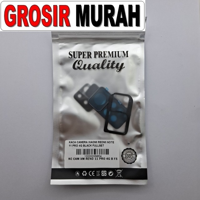 Kaca Camera Xiaomi Redmi Note 11 Pro 4g Black Fullset