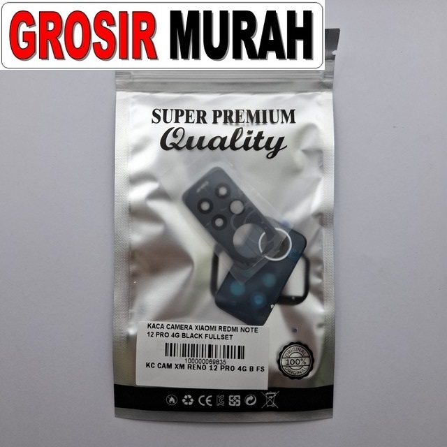 Kaca Camera Xiaomi Redmi Note 12 Pro 4g Black Fullset