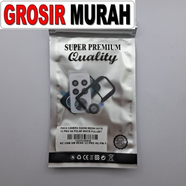 Kaca Camera Xiaomi Redmi Note 12 Pro 4g Polar White Fullset