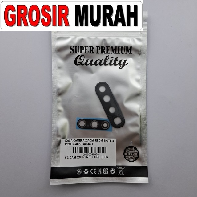 Kaca Camera Xiaomi Redmi Note 8 Pro Black Fullset