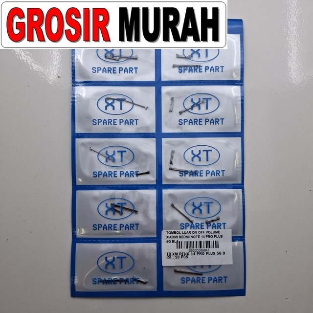 Tombol Luar On Off Volume Xiaomi Redmi Note 14 Pro Plus 5g Black