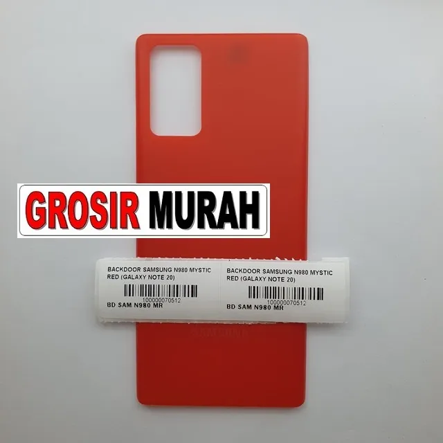 Backdoor Samsung N980 Mystic Red (galaxy Note 20) ready stock harga grosir sparepart HP Libra Jaya