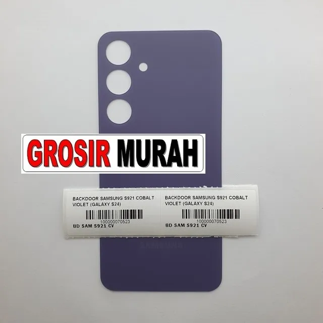 Backdoor Samsung S921 Cobalt Violet (galaxy S24) ready stock harga grosir sparepart HP Libra Jaya