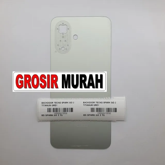 Backdoor Tecno Spark Go 2 Titanium Grey ready stock harga grosir sparepart HP Libra Jaya