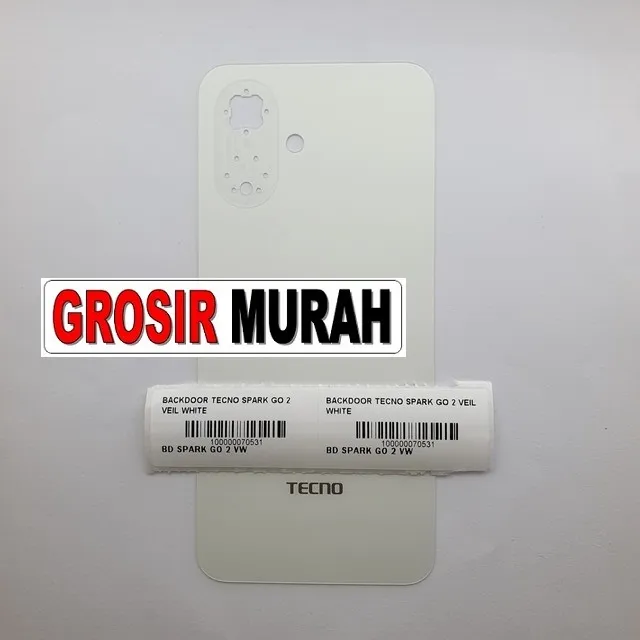 Backdoor Tecno Spark Go 2 Veil White ready stock harga grosir sparepart HP Libra Jaya