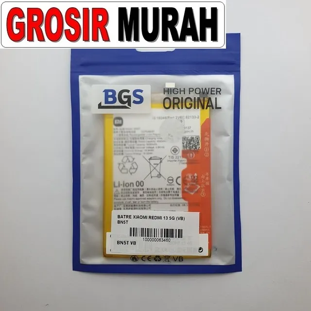 Batre Xiaomi Redmi 13 5g (vb) Bn5t