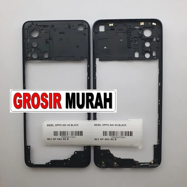 Bezel Oppo A95 4g Black ready stock harga grosir sparepart HP Libra Jaya