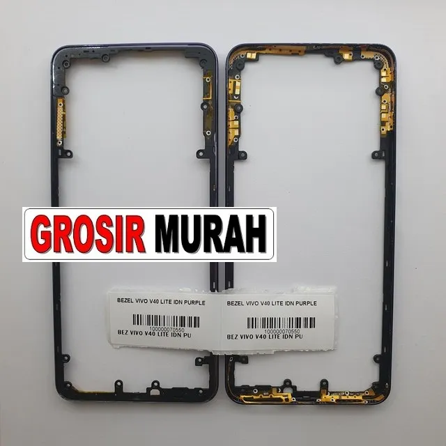 Bezel Vivo V40 Lite Idn Purple ready stock harga grosir sparepart HP Libra Jaya