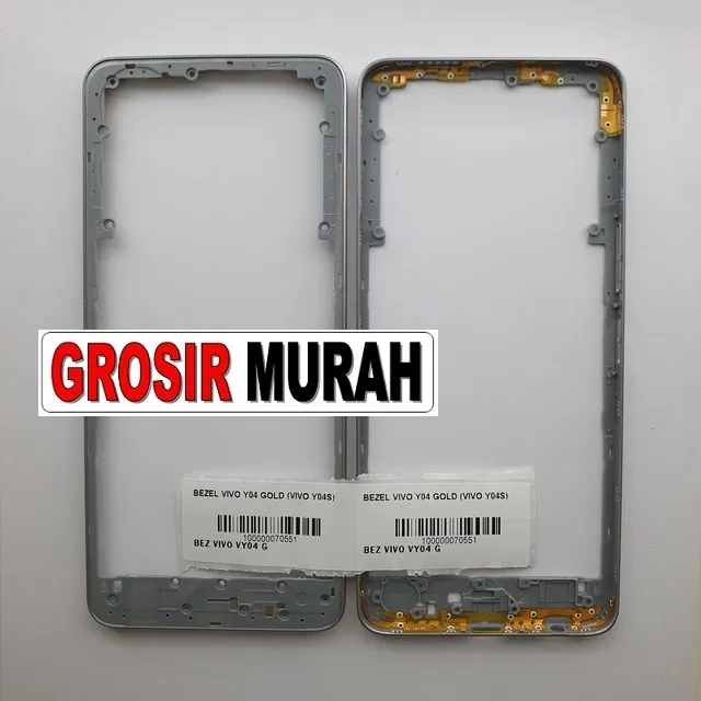 Bezel Vivo Y04 Gold (vivo Y04s) ready stock harga grosir sparepart HP Libra Jaya