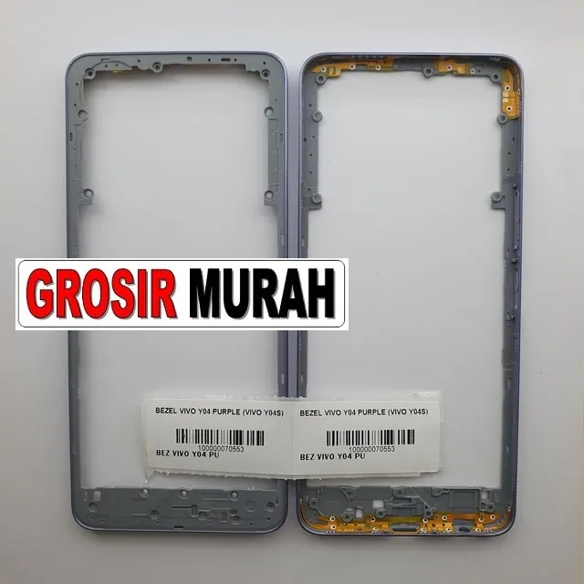 Bezel Vivo Y04 Purple (vivo Y04s) ready stock harga grosir sparepart HP Libra Jaya