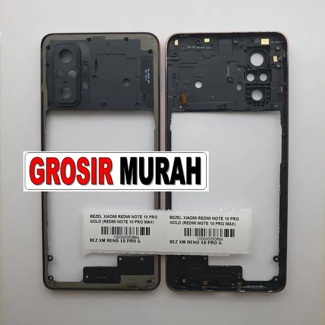 Bezel Xiaomi Redmi Note 10 Pro Gold (redmi Note 10 Pro Max)