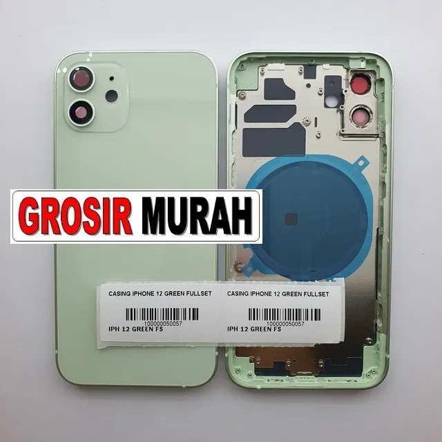 Casing Iphone 12 Green Fullset