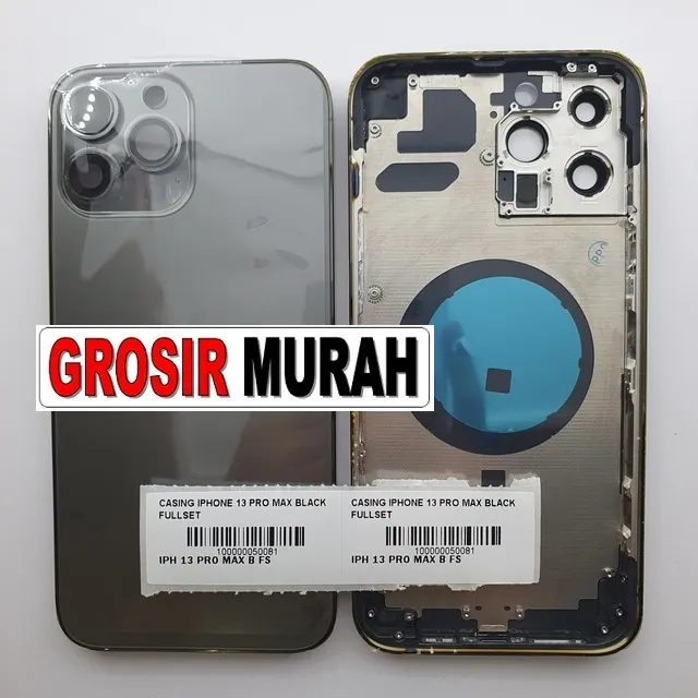 Casing Iphone 13 Pro Max Black Fullset