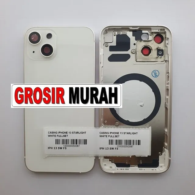 Casing Iphone 13 Starlight White Fullset
