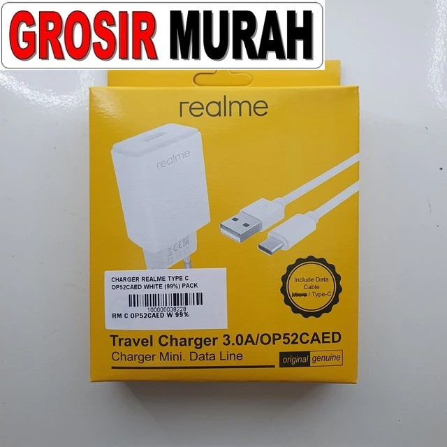 Charger Realme Type C Op52caed White (99%) Pack