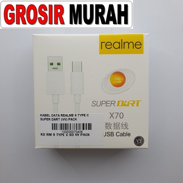 Kabel Data Realme 9 Type C Super Dart (vv) Pack