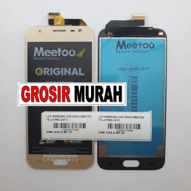 Lcd Samsung J330 Gold Meetoo Ts (j3 Pro 2017) ready stock harga grosir sparepart HP Libra Jaya