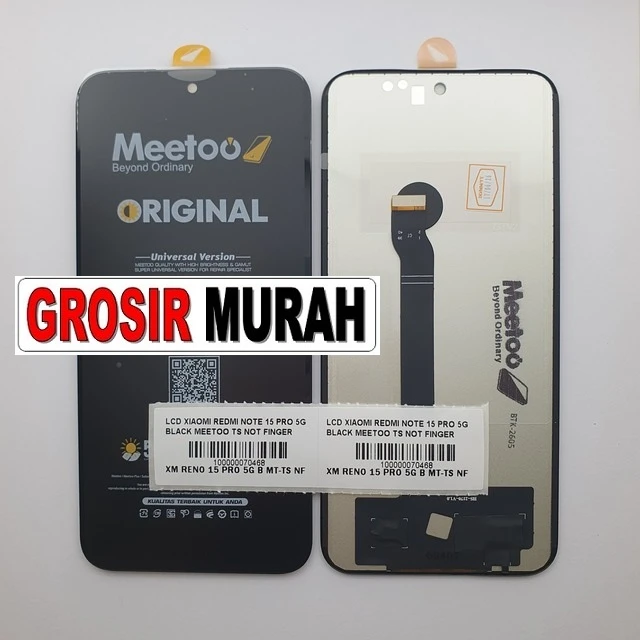 Lcd Xiaomi Redmi Note 15 Pro 5g Black Meetoo Ts Not Finger ready stock harga grosir sparepart HP Libra Jaya