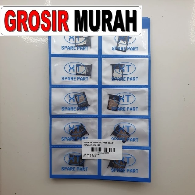 Simtray Samsung A155 Black (galaxy A15 4g) ready stock harga grosir sparepart HP Libra Jaya