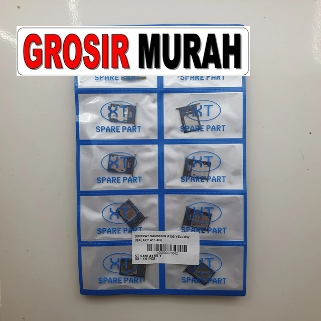 Simtray Samsung A155 Yellow (galaxy A15 4g) ready stock harga grosir sparepart HP Libra Jaya