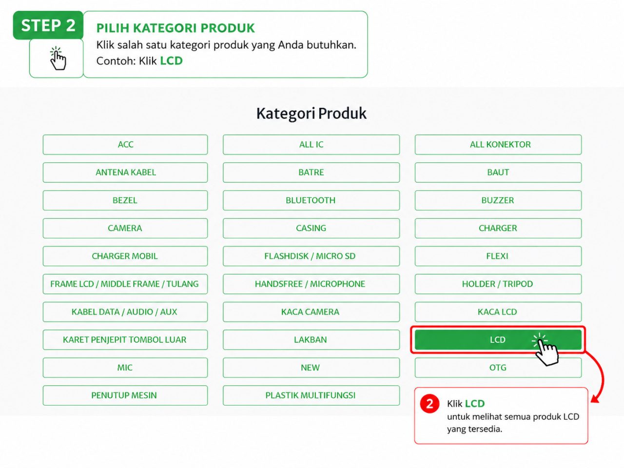 Pilih Kategori Produk