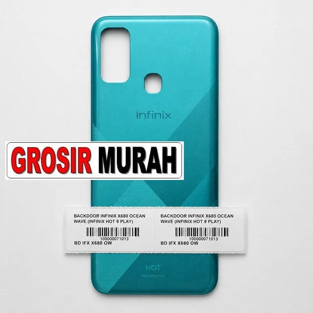 Backdoor Infinix X680 Ocean Wave (infinix Hot 9 Play) ready stock harga grosir sparepart HP Libra Jaya
