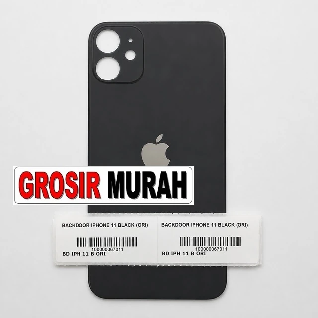 Backdoor Iphone 11 Black (ori) ready stock harga grosir sparepart HP Libra Jaya