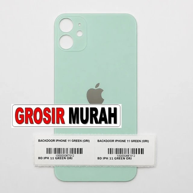 Backdoor Iphone 11 Green (ori) ready stock harga grosir sparepart HP Libra Jaya