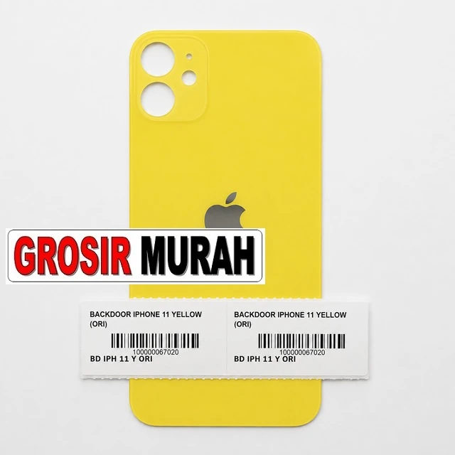 Backdoor Iphone 11 Yellow (ori) ready stock harga grosir sparepart HP Libra Jaya