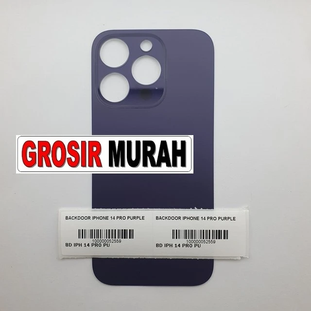 Backdoor Iphone 14 Pro Purple ready stock harga grosir sparepart HP Libra Jaya