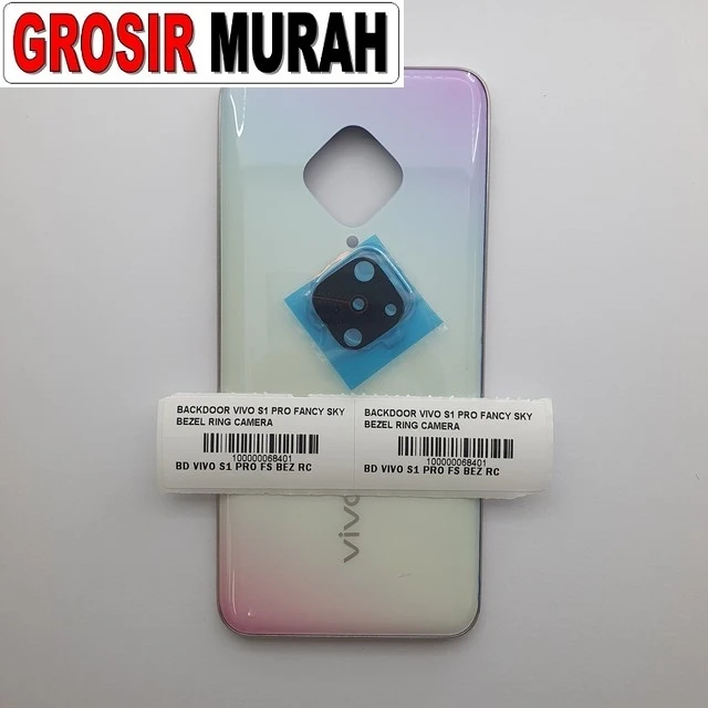 Backdoor Vivo S1 Pro Fancy Sky Bezel Ring Camera ready stock harga grosir sparepart HP Libra Jaya