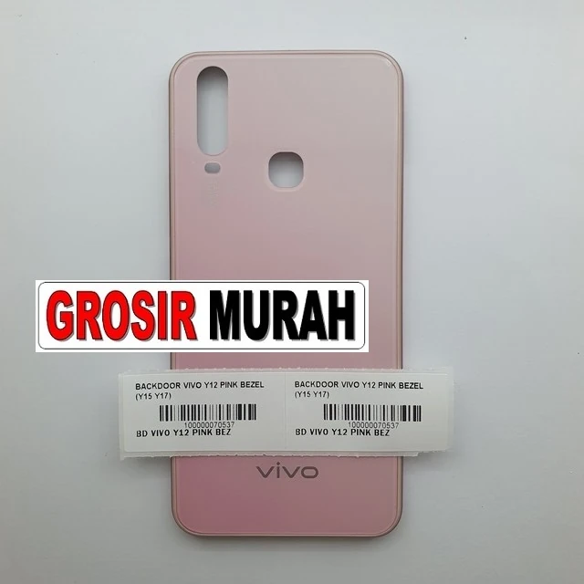 Backdoor Vivo Y12 Pink Bezel (y15 Y17) ready stock harga grosir sparepart HP Libra Jaya