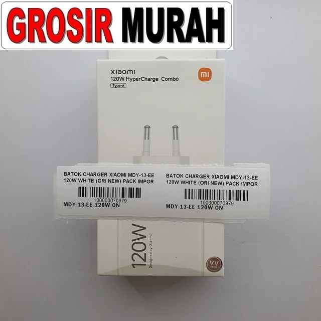 Batok Charger Xiaomi Mdy-13-ee 120w White (ori New) Pack Import ready stock harga grosir sparepart HP Libra Jaya
