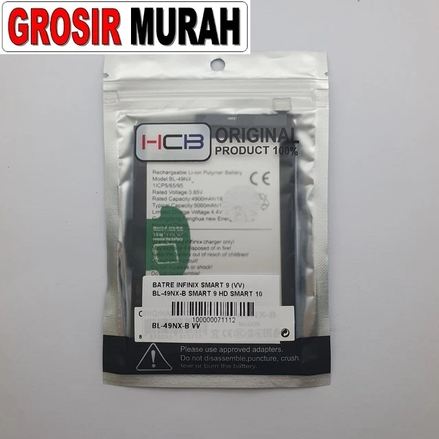 Batre Infinix Smart 9 (vv) Bl-49nx-b Smart 9 Hd Smart 10 ready stock harga grosir sparepart HP Libra Jaya