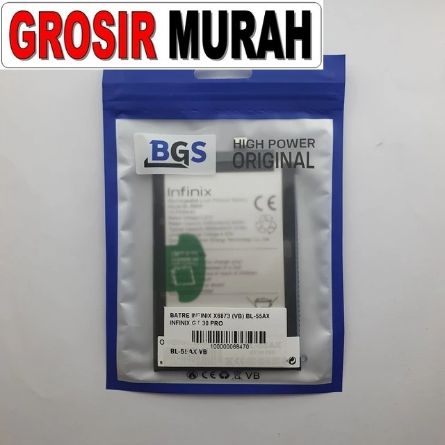 Batre Infinix X6873 (vb) Bl-55ax Infinix Gt 30 Pro
