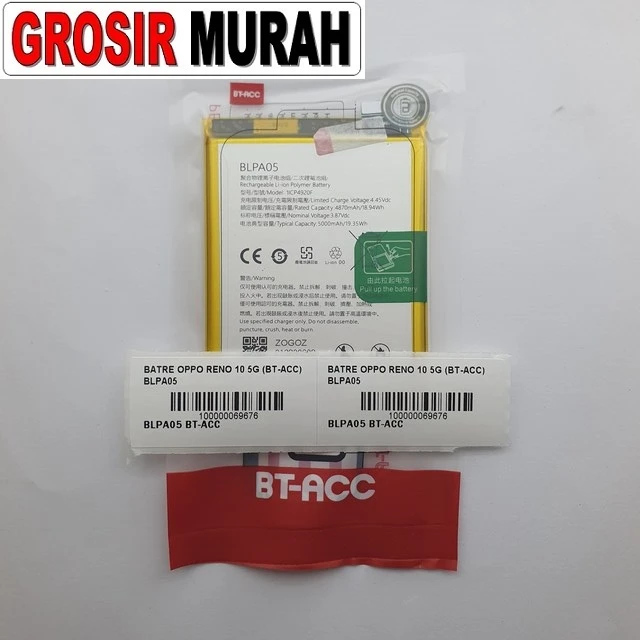 Batre Oppo Reno 10 5g (bt-acc) Blpa05