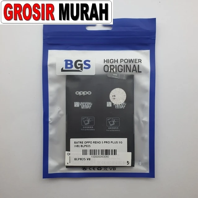 Batre Oppo Reno 5 Pro Plus 5g (vb) Blp825 ready stock harga grosir sparepart HP Libra Jaya