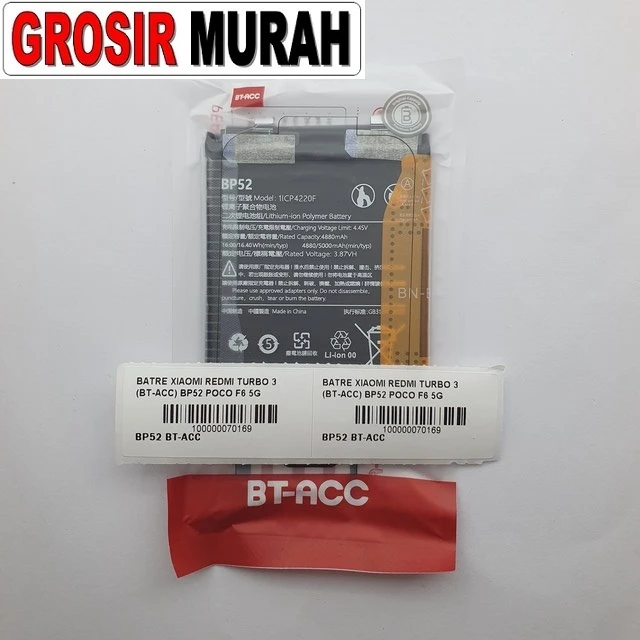 Batre Xiaomi Redmi Turbo 3 (bt-acc) Bp52 Poco F6 5g