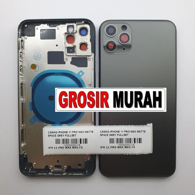 Casing Iphone 11 Pro Max Matte Space Grey Fullset