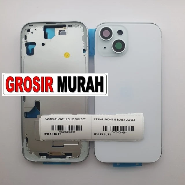 Casing Iphone 15 Blue Fullset